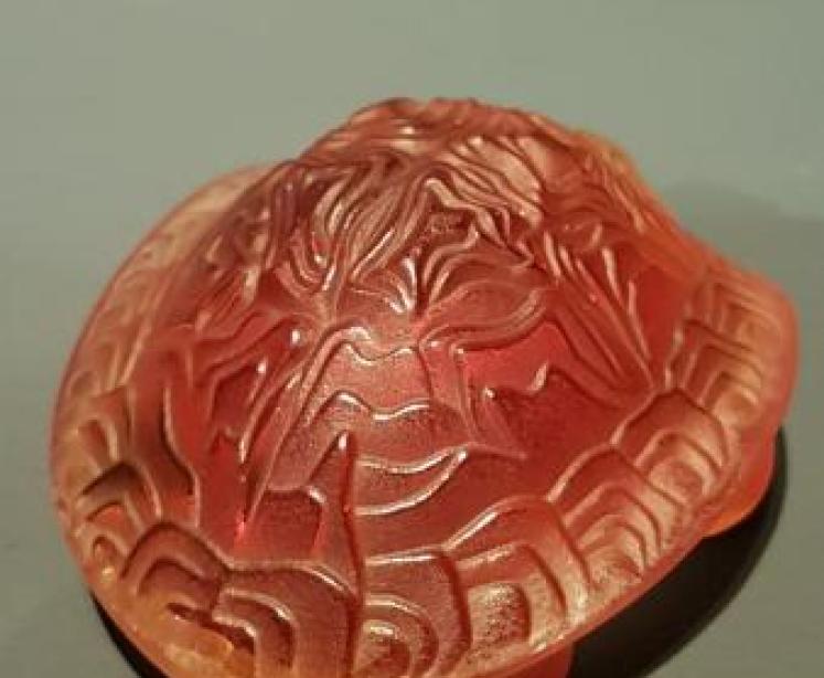 Lalique Opalescent Amber Turtle - Image 7