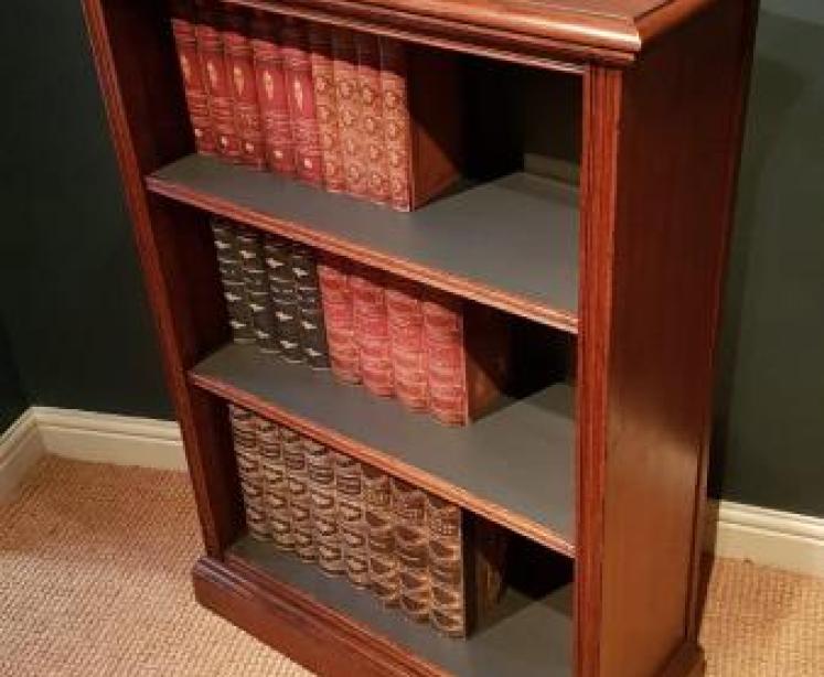 Superior Quality Victorian Oak Open Bookcase - Image 4