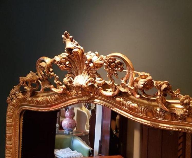 Superb Victorian Timber Gilt Mirror - Image 4