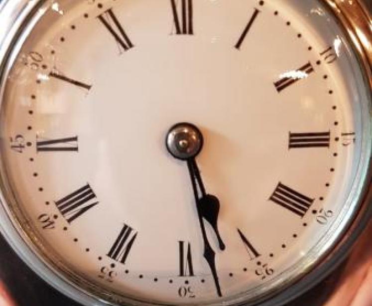 Fine Edwardian Solid Silver Mantel Clock - Image 3