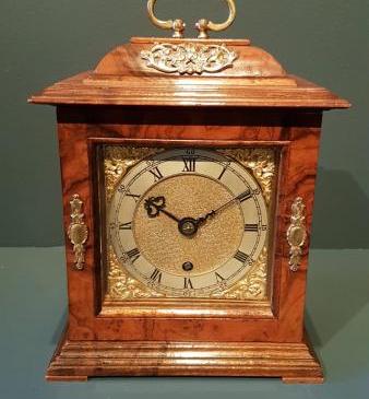 Fine Quality Edwardian Walnut Mantel Clock by Dent 