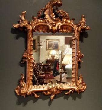 Small Victorian Timber Gilt Mirror 
