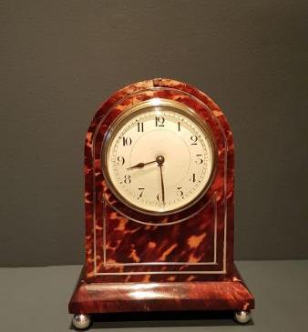 Superb Tortoise Shell Mantel Clock