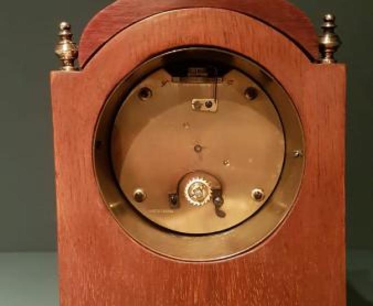 Fine Quality Edwardian Inlaid Mahogany Mantel Clock - Image 4