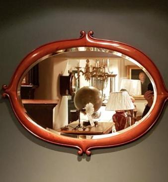 Victorian Moulded Mahogany Framed Mirror