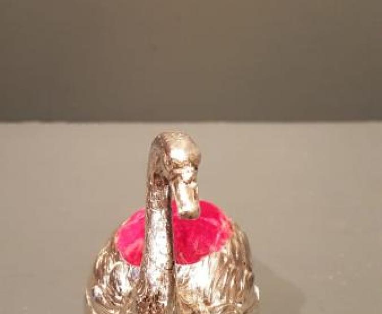 Antique Silver Novelty Swan Pin Cushion - Image 4