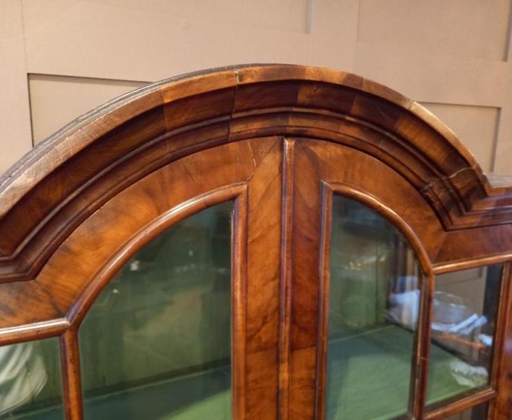 Antique William & Mary Style Walnut Cabinet on Stand - Image 6