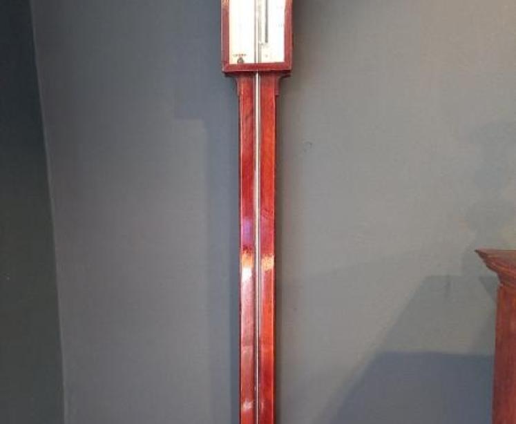 Fine George III Period Inlaid London Stick Barometer - Image 7
