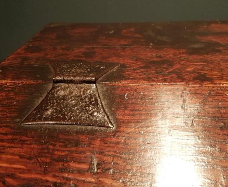 George I Period Oak Deed Box Dated 1718 - Image 4