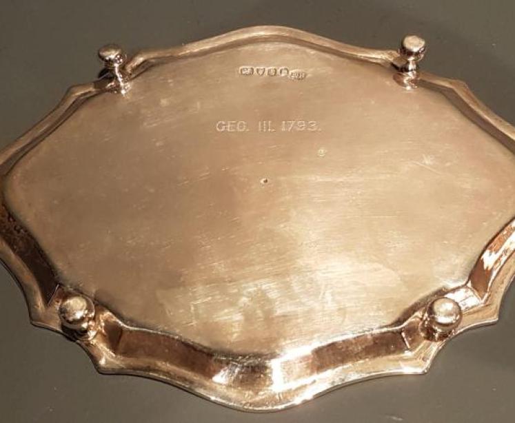 George III Period Silver Salver London 1793 - Image 4
