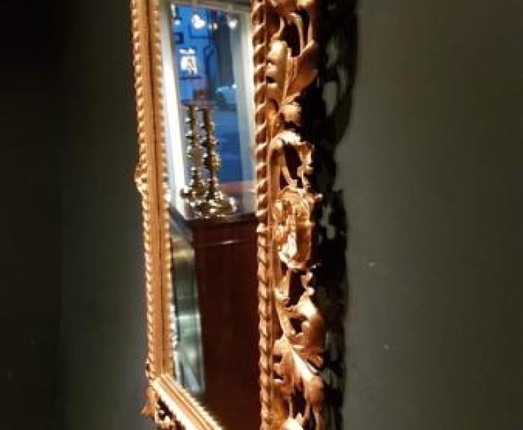 Victorian Timber Gilt Mirror - Image 4