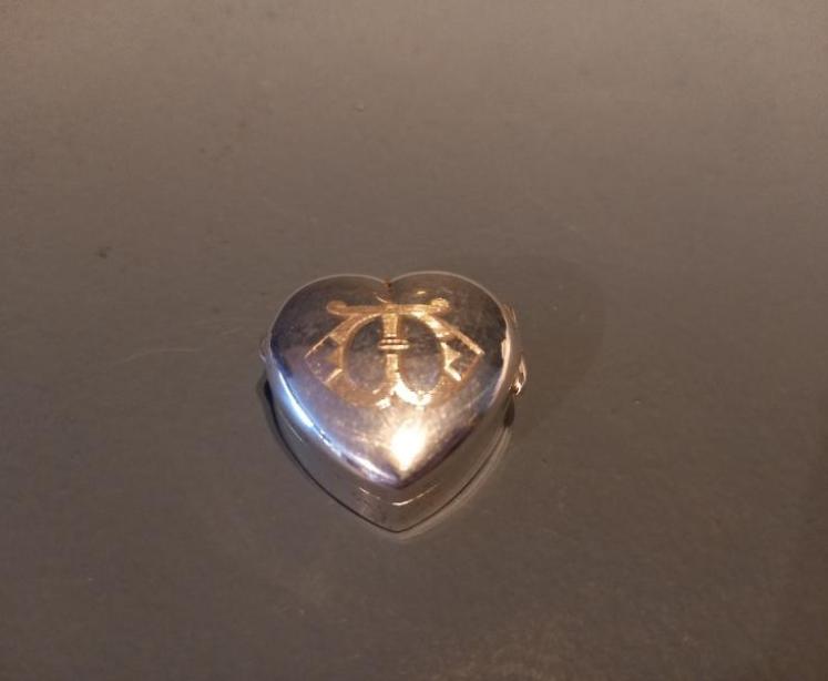 Edwardian Silver Heart Keepsake Trinket - Image 5