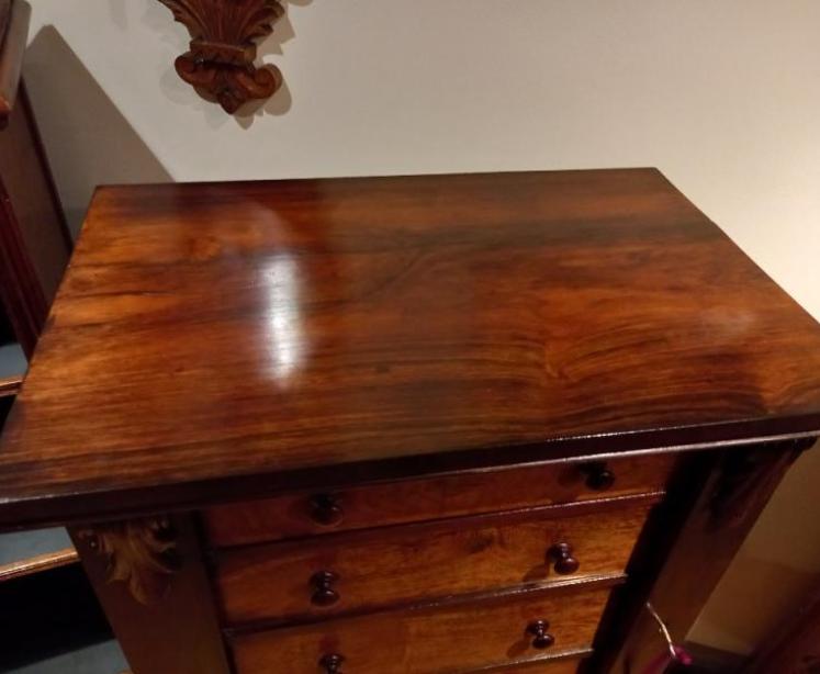 Early Victorian Rosewood Wellington Chest - Image 2