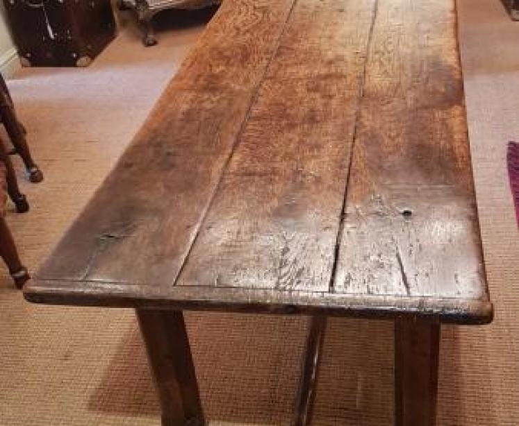 George II Oak Ten Seat Refectory Table  - Image 1