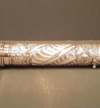 Superb Victorian Silver Cigar Match and Stamp Case