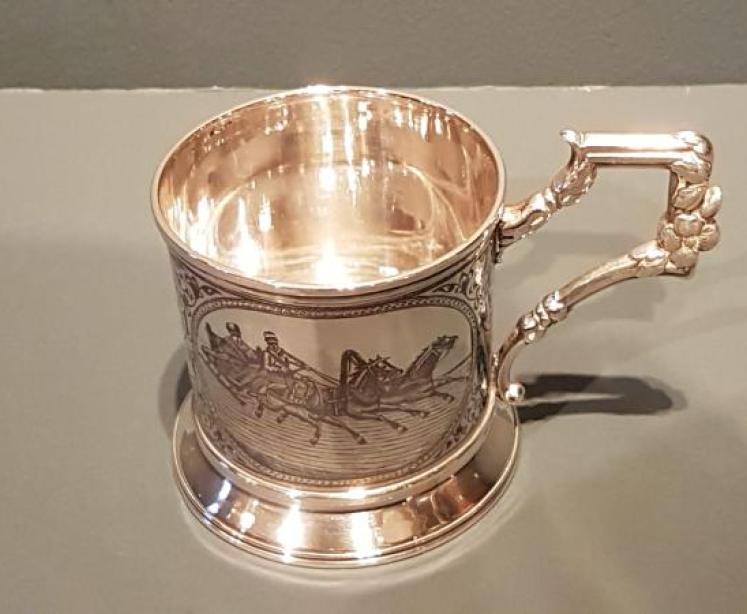 Russian Silver and Niello Tankard - Image 3