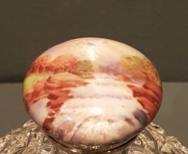 Outstanding Antique Silver and Enamel Scene Scent Bottle - Image 2