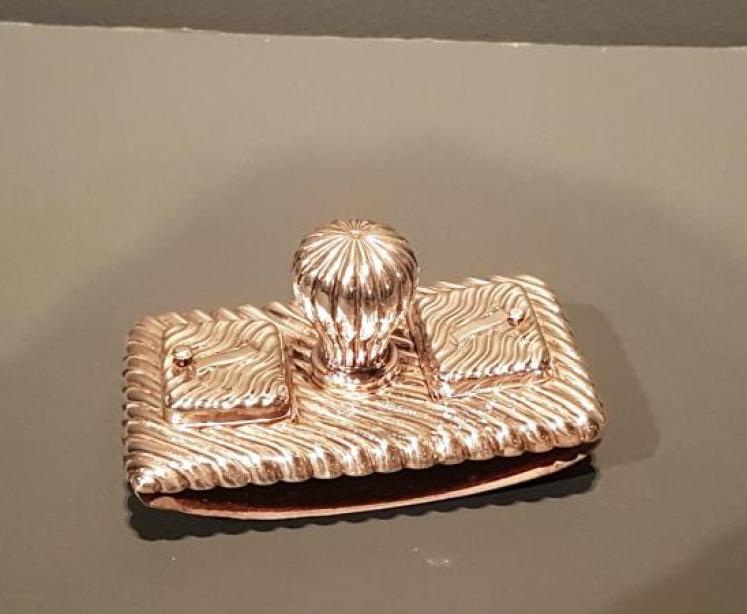 Victorian Silver Blotter and Stamp Holder - Image 7