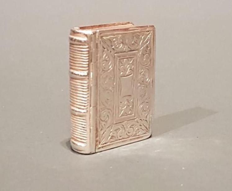 William IV Silver Book Vinaigrette - Image 3