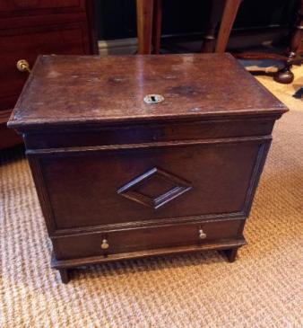 Very Small George I Period Oak Coffer.c.1720