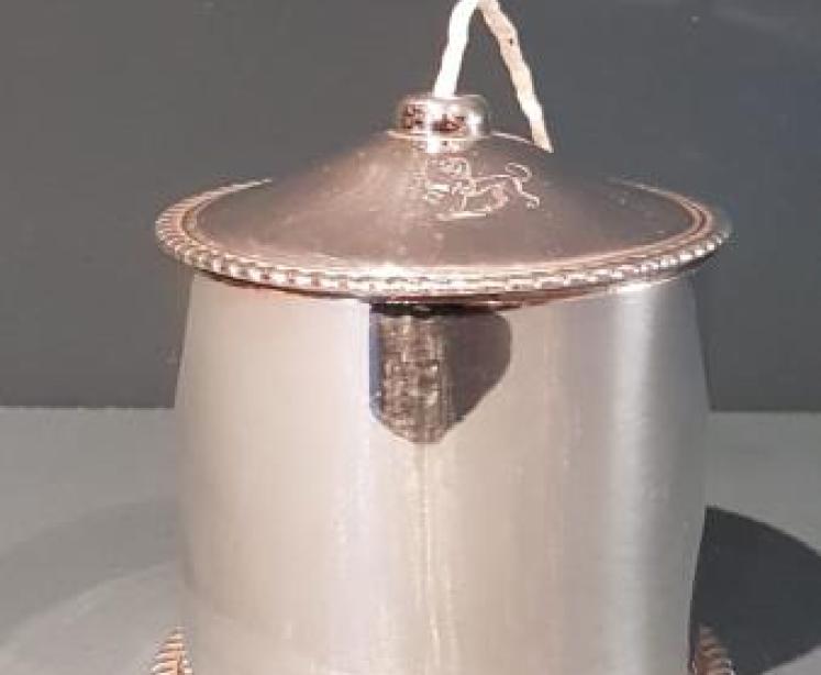 Edwardian Silver Country House String Canister  - Image 1