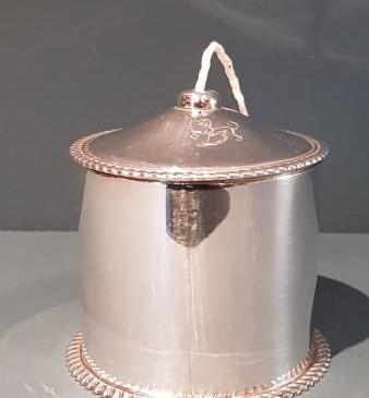 Edwardian Silver Country House String Canister 