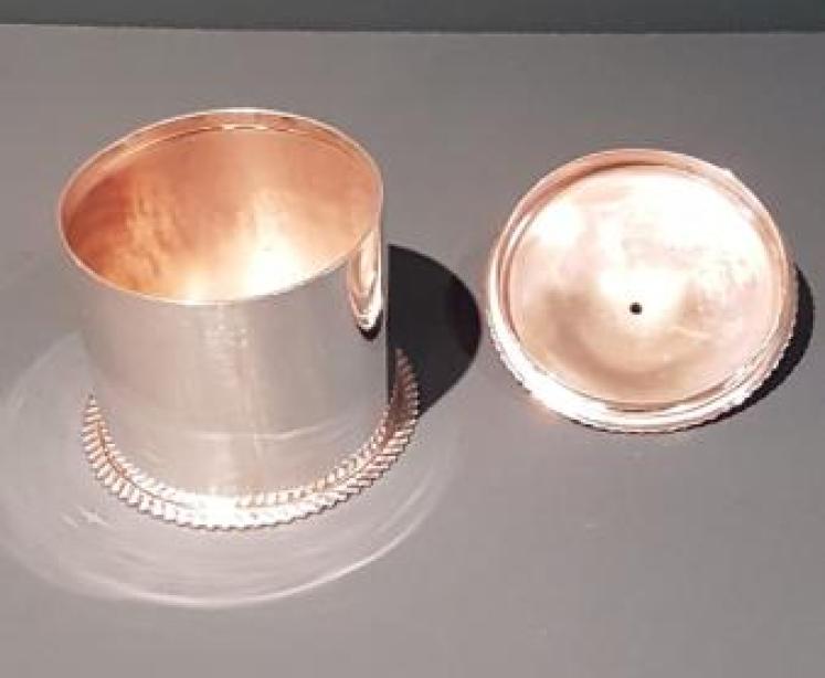 Edwardian Silver Country House String Canister  - Image 2