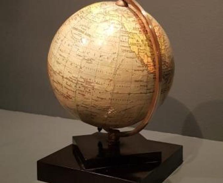 1930's Phillips 6" Papier Mache Library Globe - Image 5