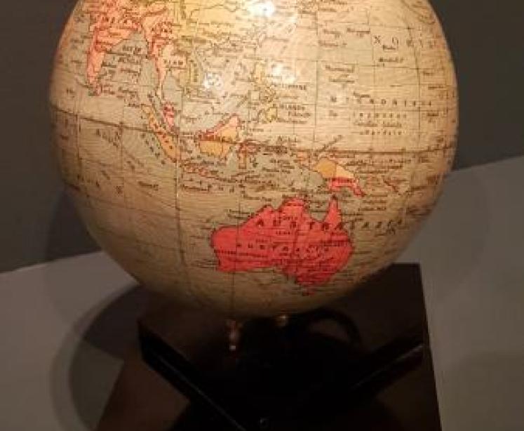1930's Phillips 6" Papier Mache Library Globe - Image 6