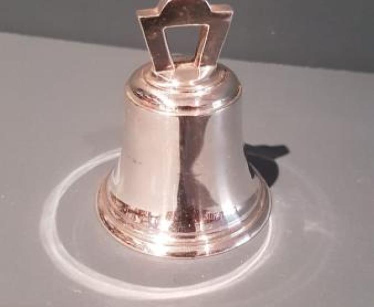 George V Cast Silver Table Bell - Image 1