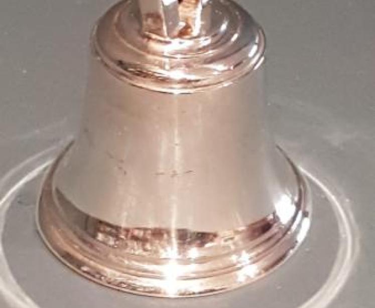George V Cast Silver Table Bell - Image 6