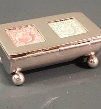 Victorian Silver Levi & Salaman Stamp Box