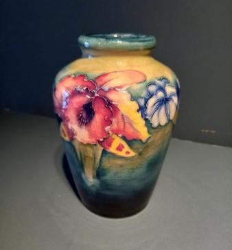Moorcroft Slipper Orchid Vase.c.1930