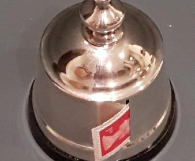 Immaculate Antique Silver Stamp Dispenser - Image 6