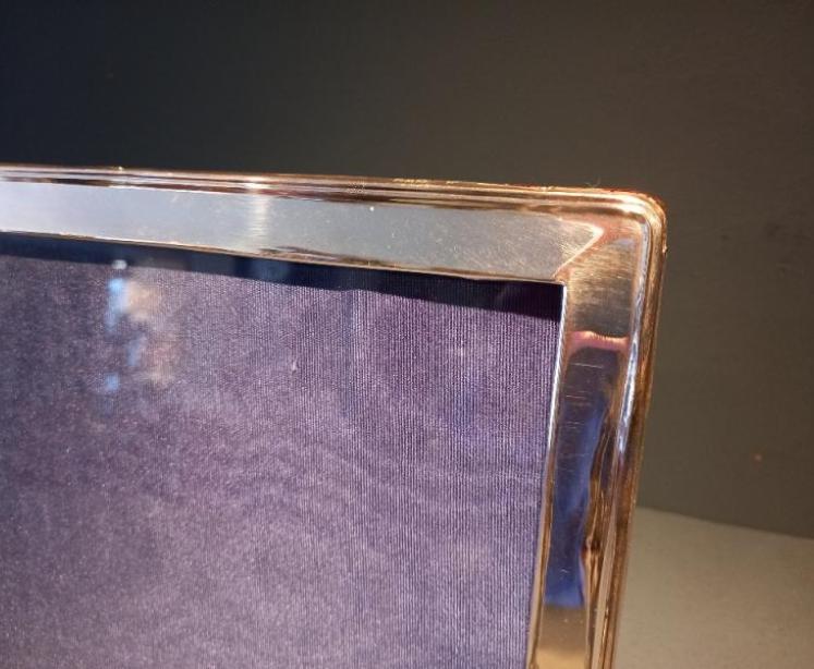 Large Antique Chester Silver Photo Frame - Image 6