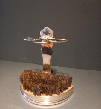 Antique Solid Silver Pen Holder & Nib Wipe