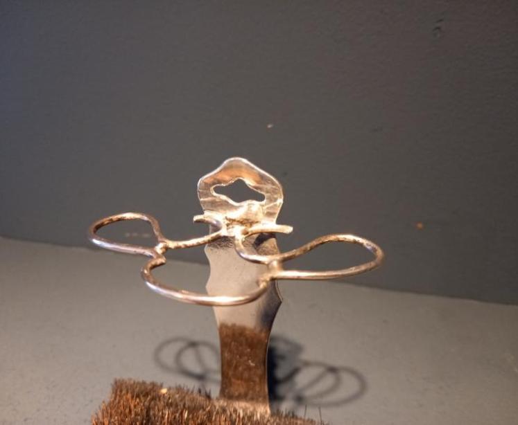 Antique Solid Silver Pen Holder & Nib Wipe - Image 2