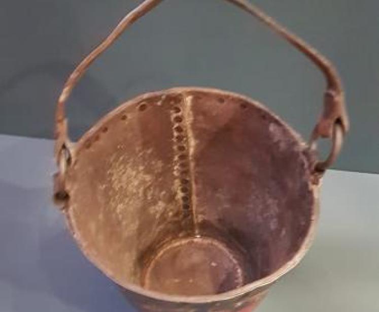 Superb Antique Leather Fire Bucket - Image 5