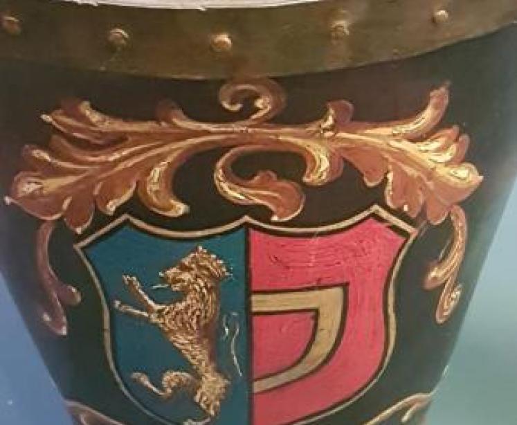 Superb Antique Leather Fire Bucket - Image 6