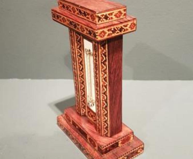 Fine Quality Victorian Tunbridge Ware Thermometer - Image 2