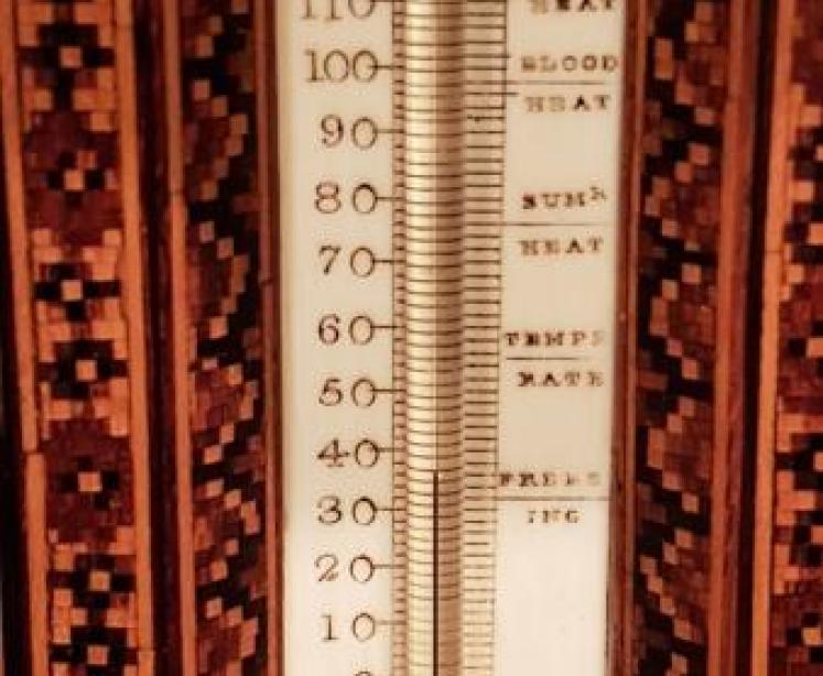 Fine Quality Victorian Tunbridge Ware Thermometer - Image 4