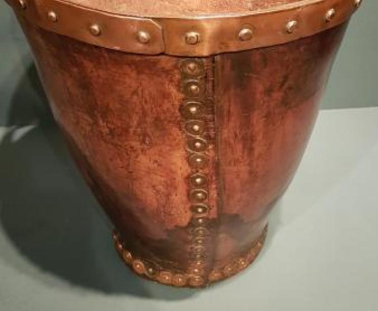 Early Victorian Leather Fire Bucket - Image 5