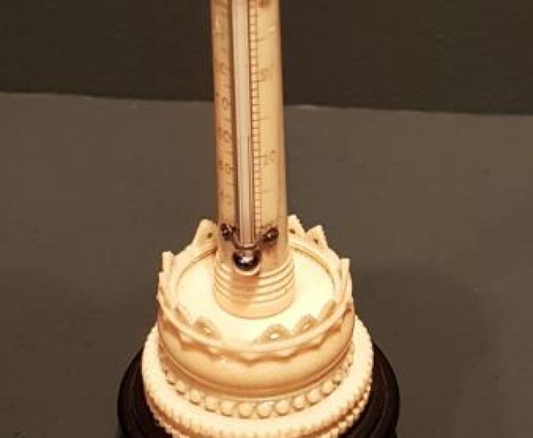 Unusual Victorian Desktop Thermometer - Image 2