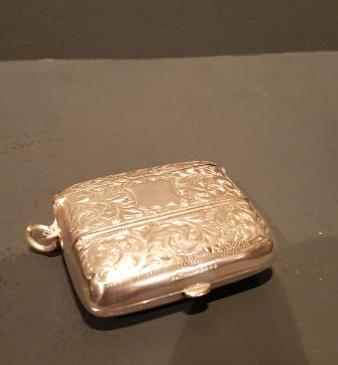 Superb Victorian Silver Snuff and Vesta Case