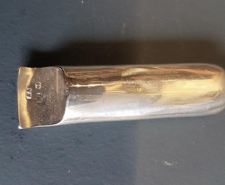 Victorian Silver Whistle and Albert Chain - Image 3