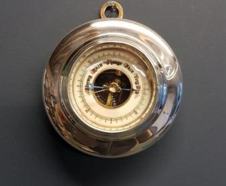 Fine George V Silver Cased Barometer - Image 1