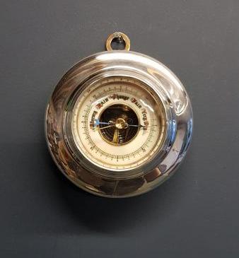 Fine George V Silver Cased Barometer