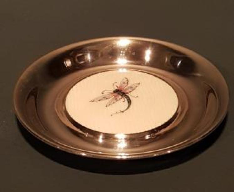 Fine Quality Silver and Porcelain Panel Pin Tray - Image 5