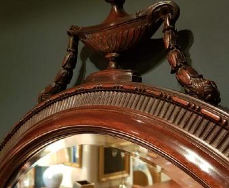 Fine Quality Victorian Mahogany Mirror - Image 6