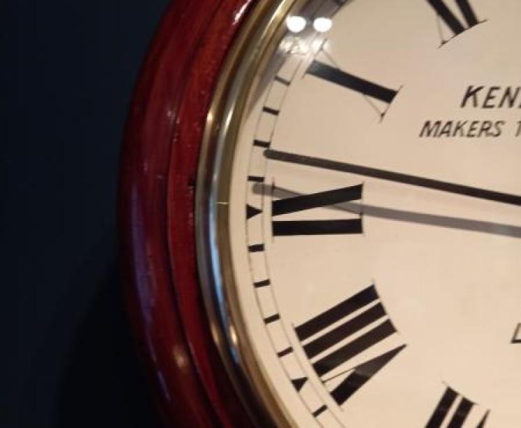 Antique Kendal & Dent Fusee Wall Clock - Image 3